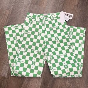 NWT GUESS Originals Checkered Carpenter Jeans